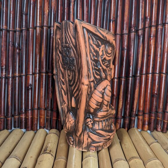 Frankie's Tiki Room Blood Orange Surf Dragon Tiki Mug Swizzles Big Toe Tiki Farm - Picture 7 of 11